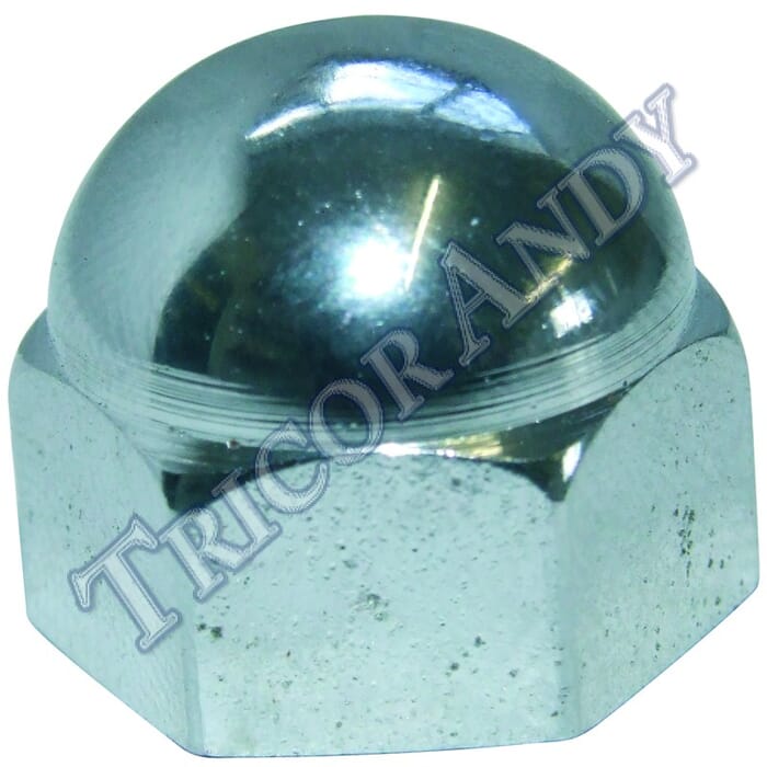 DOME NUT  ROCKER FEED CEI CHROME
