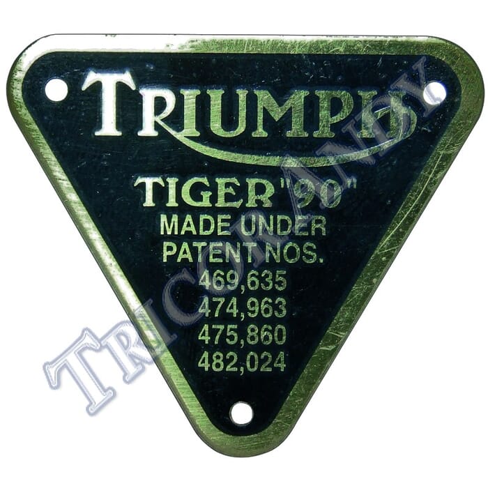 PATENT PLATE TIGER 90