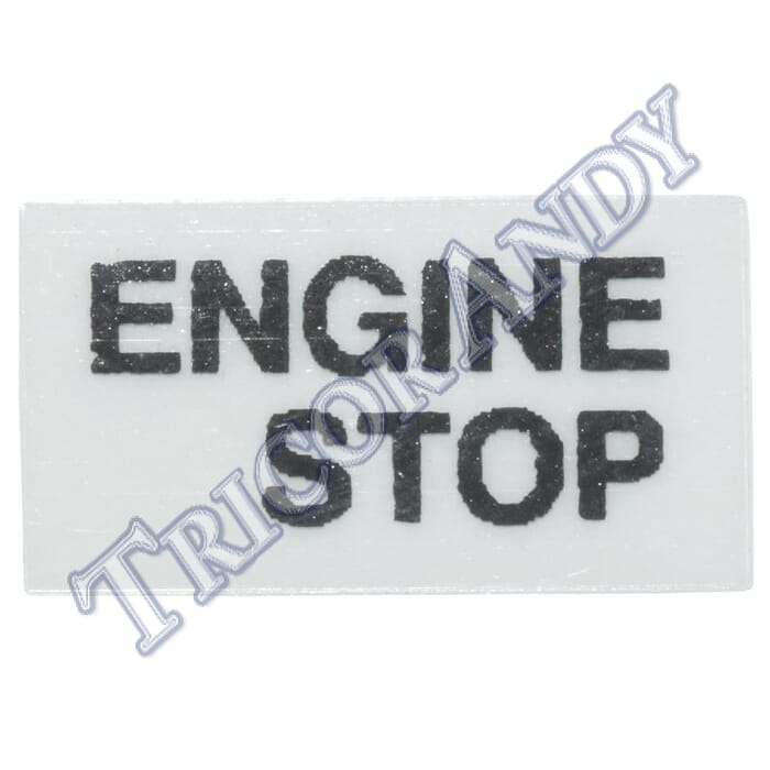 Sticker Engine Stop ENGINE STOP