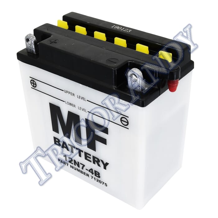 BATTERY 12v 7AMP 12N74B LEAD ACID TYPE L132MM W76MM H134MM