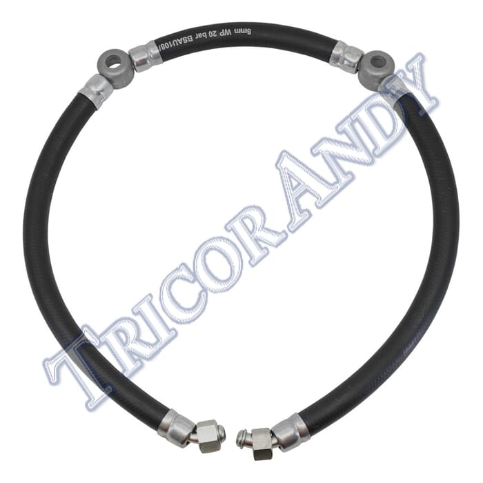 FUEL LINE ASSY 650CC 68-70 TWIN CARB CONCENTRIC BLACK PIPE