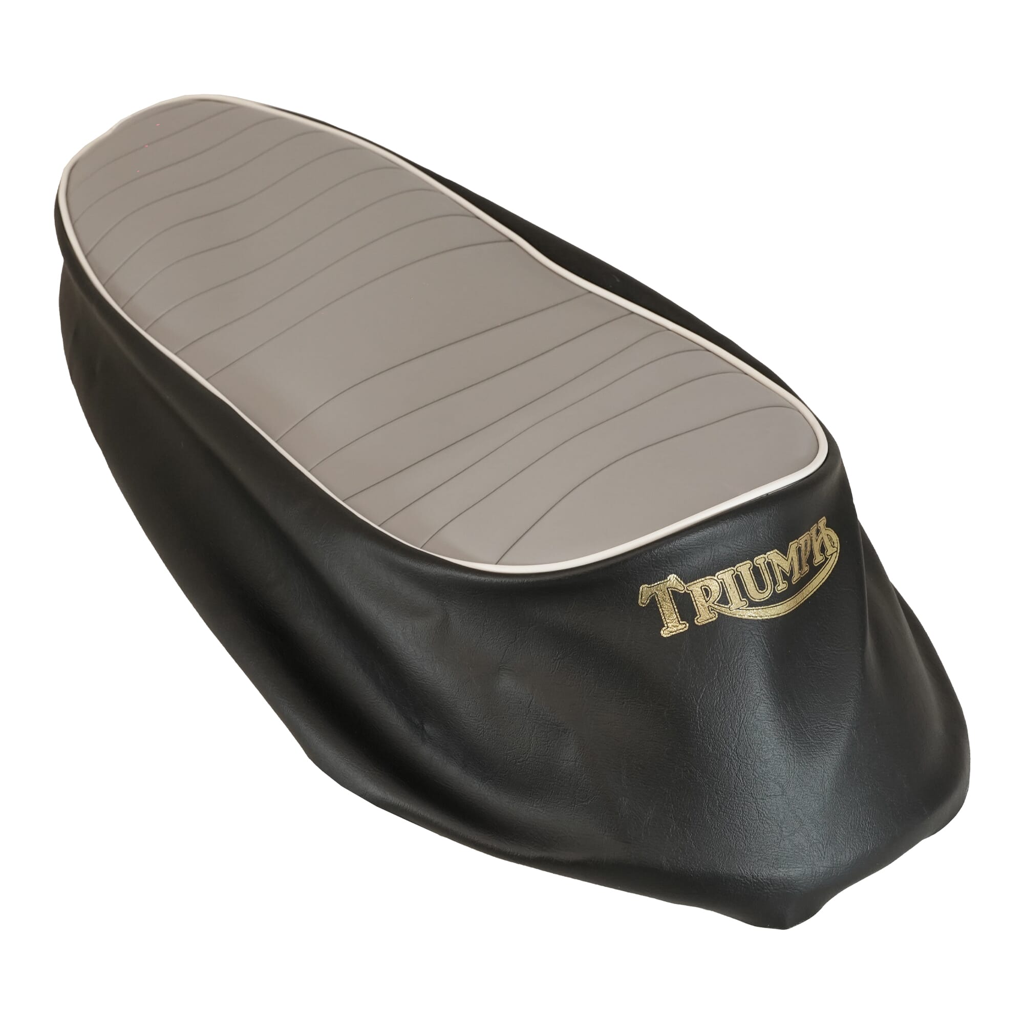 SEAT COVER 1968 GREY RIBBED TOP CHROME TRIM UK